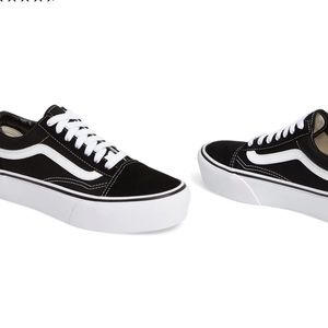 Black Platform Old Skool Vans